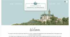 Desktop Screenshot of ferienhaus-wernigerode.biz